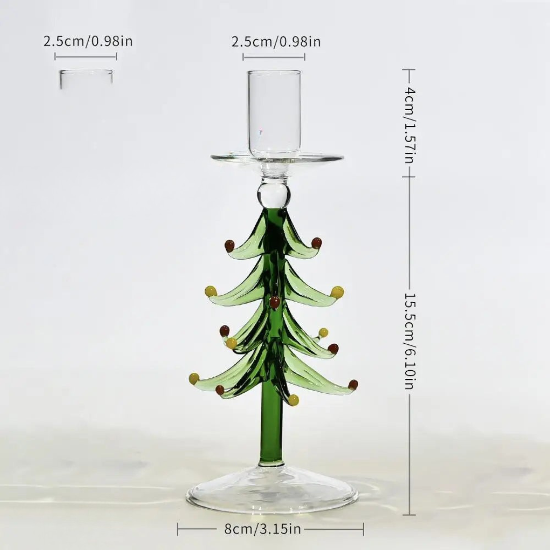 Christmas Trees Candle Stick Holder