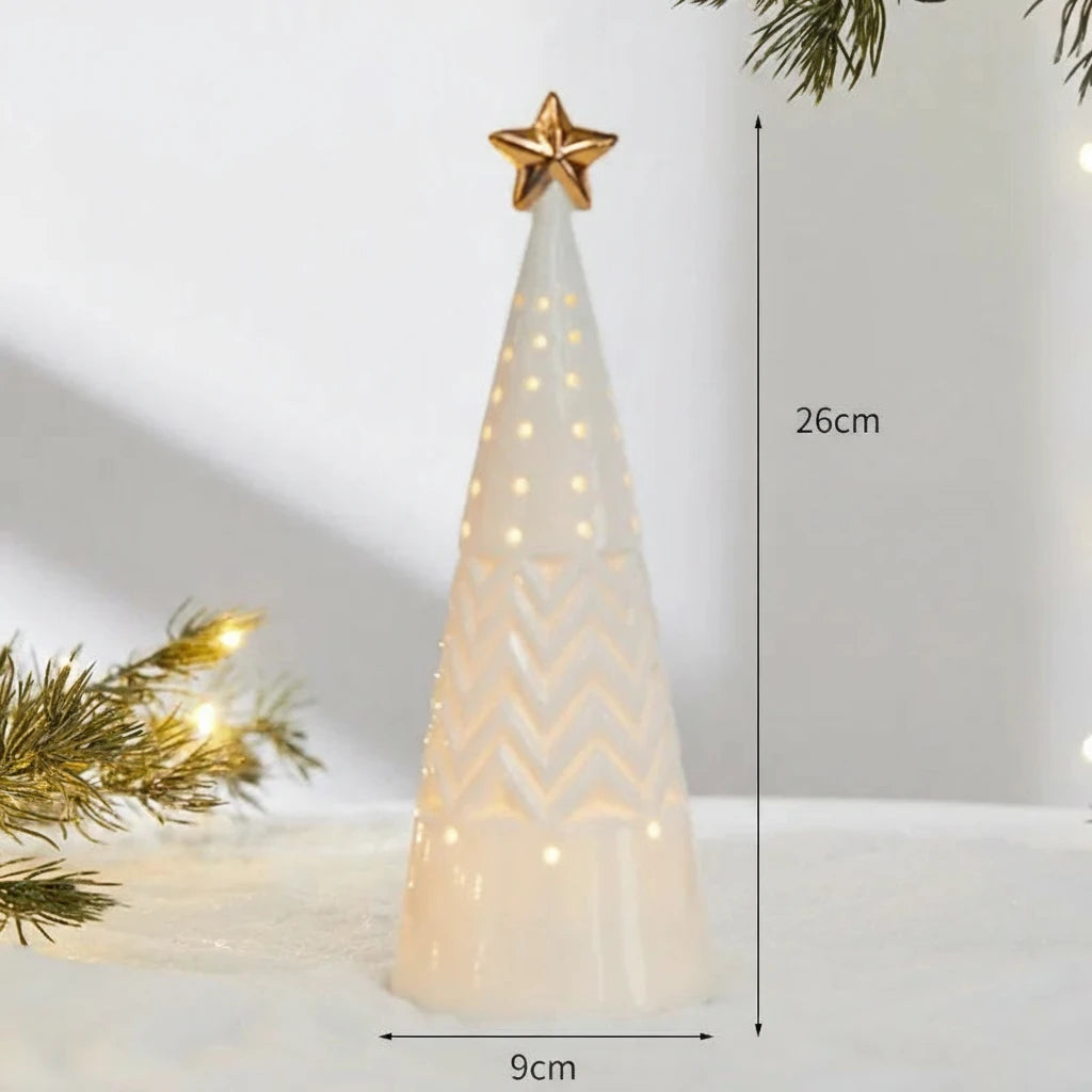 Ceramic Christmas House Ornaments