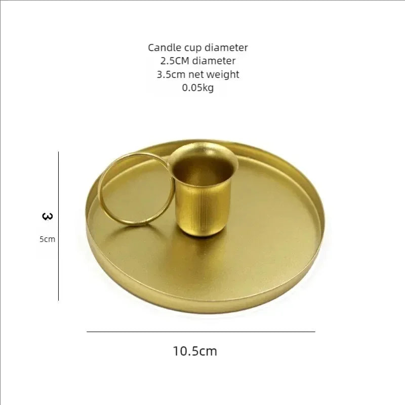 Rustic Metal Candlestick Holders