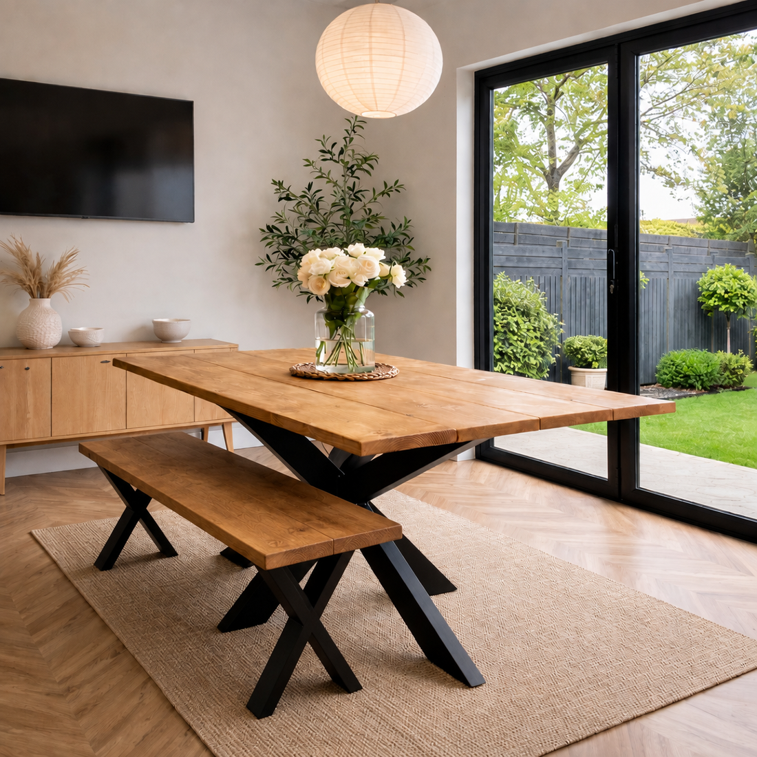 What Size Bench Fits Under Your Dining Table? A Sussex Maker's Guide (in cm)