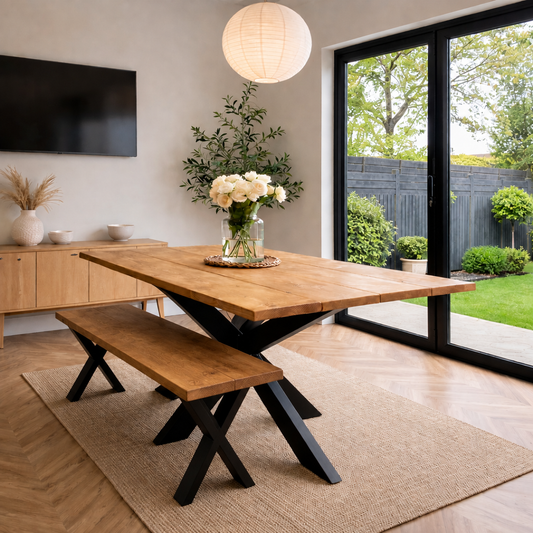 What Size Bench Fits Under Your Dining Table? A Sussex Maker's Guide (in cm)