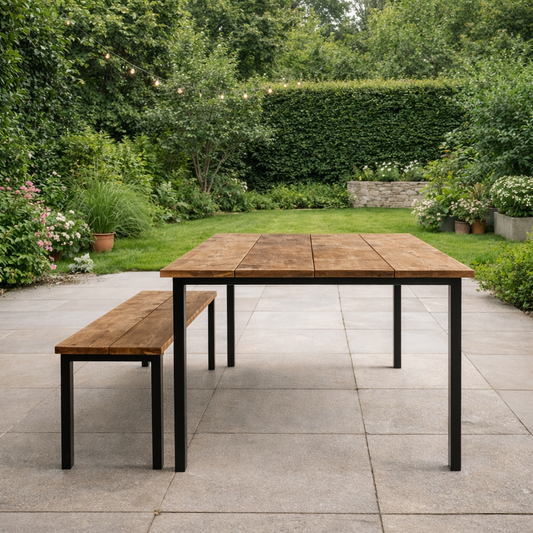 Straight Leg Garden Table