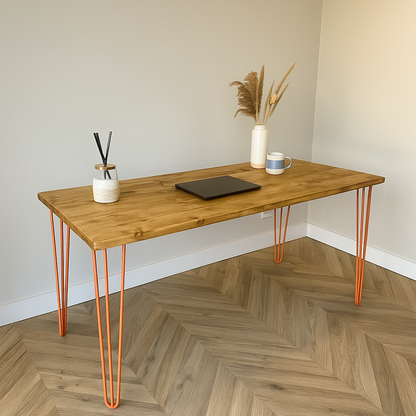 Office Desk - Hairpin Legs