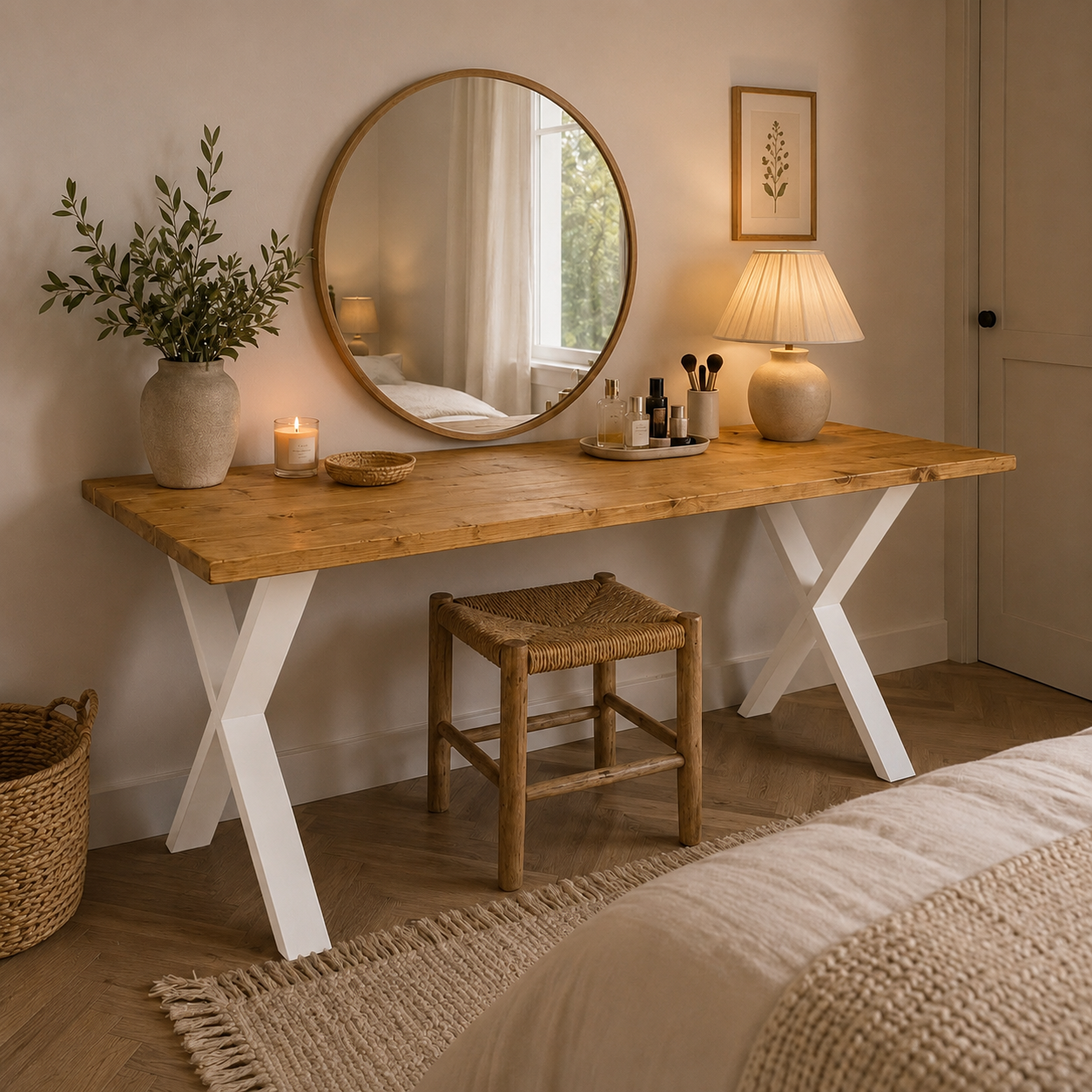 Dressing Table - X Frame Legs