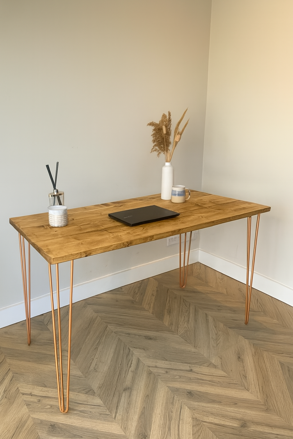 Office Desk - Hairpin Legs