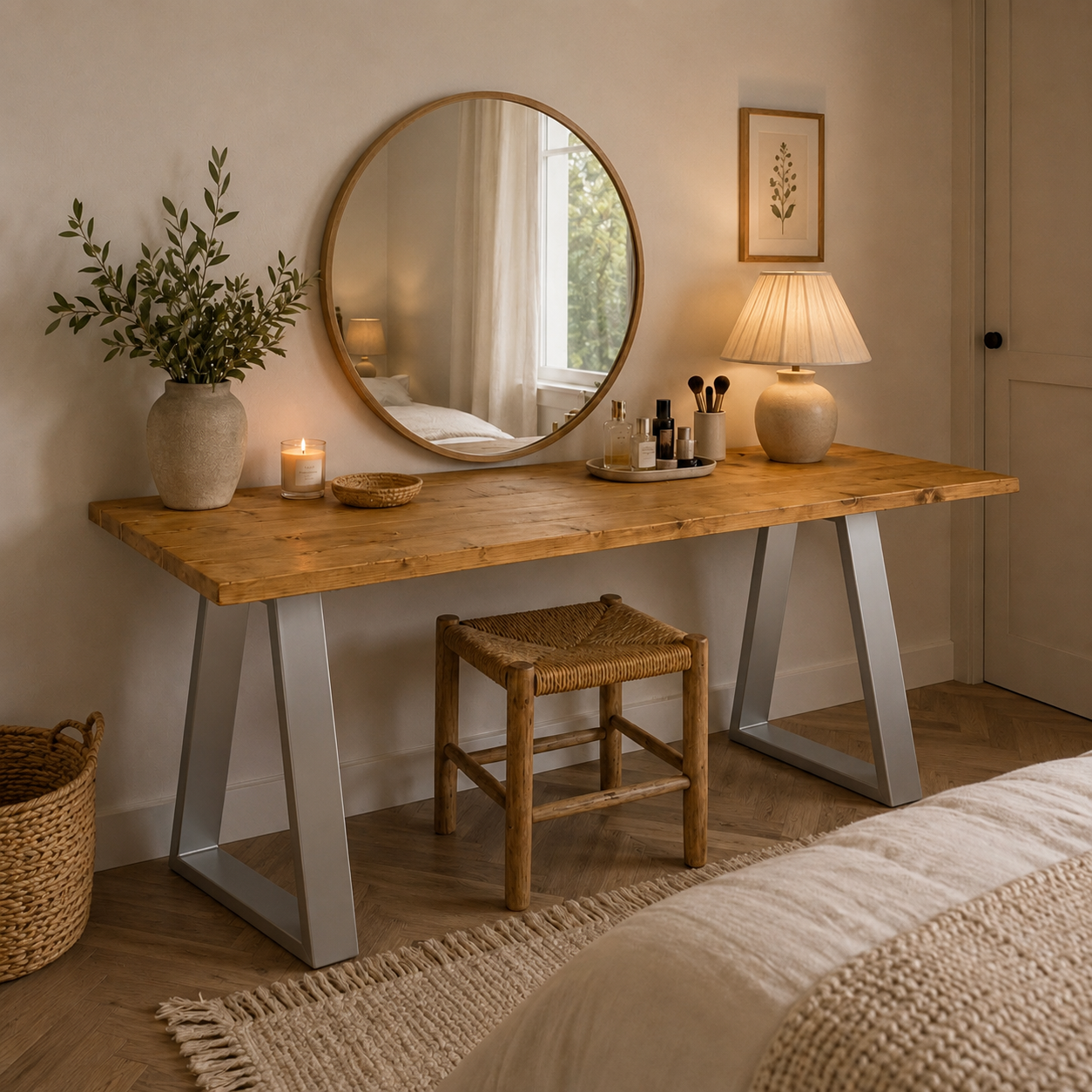 Dressing Table - Trapeze Legs