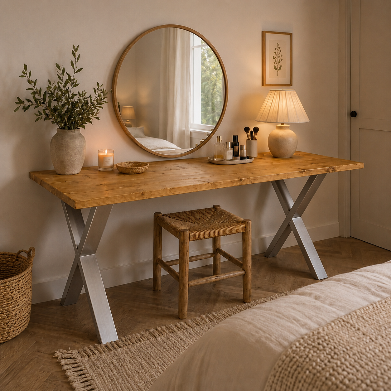 Dressing Table - X Frame Legs