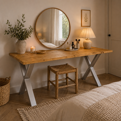 Dressing Table - X Frame Legs
