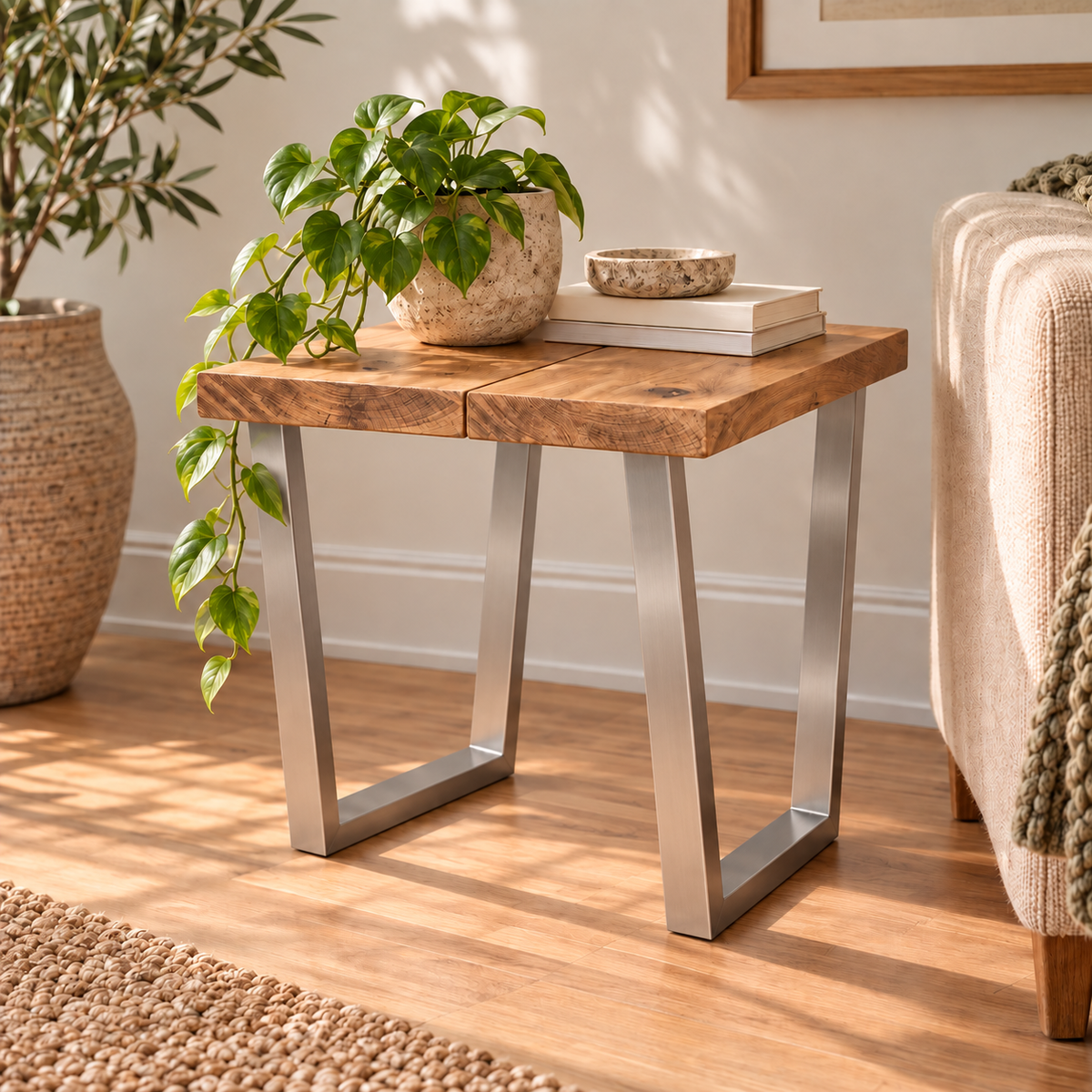 Side Table - V Frame Legs