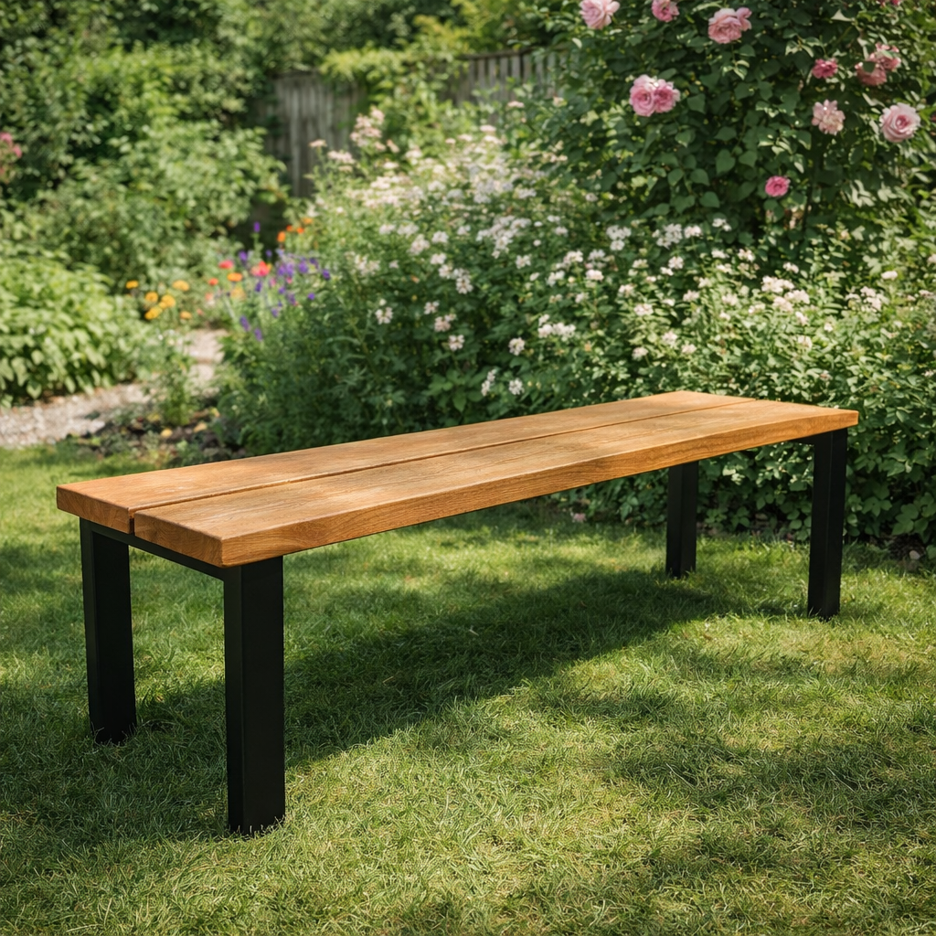 Straight Leg Garden Bench