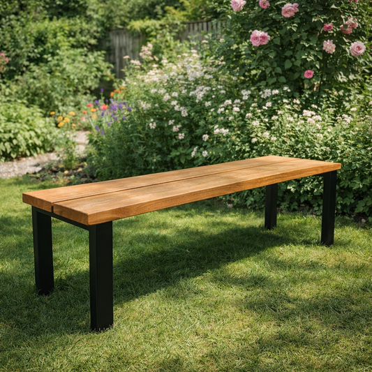 Straight Leg Garden Bench