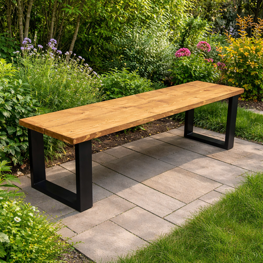 Square Frame Garden Bench