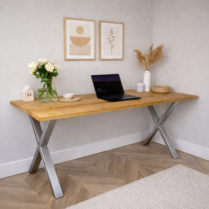 Office Desk -X Frame Legs