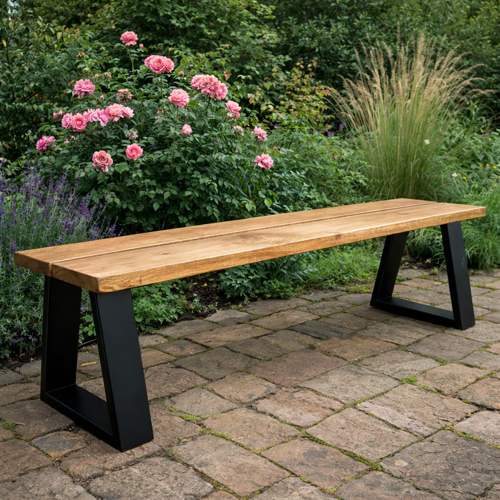 Trapeze Garden Bench