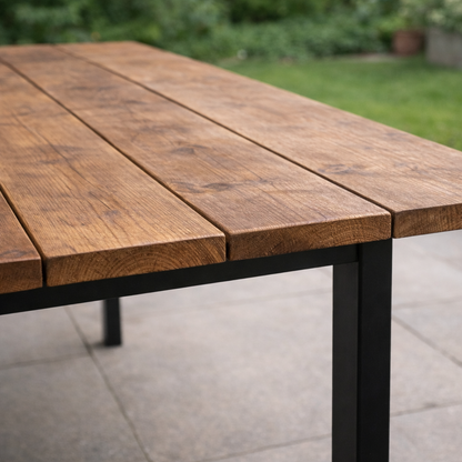 Straight Leg Garden Table