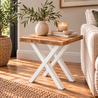 Side Table - X Frame Legs