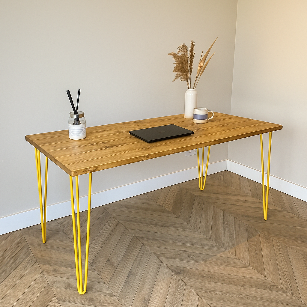 Office Desk - Hairpin Legs