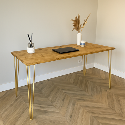 Office Desk - Hairpin Legs