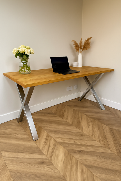 Office Desk -X Frame Legs