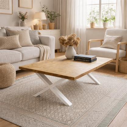 Coffee Table - X-Frame Legs