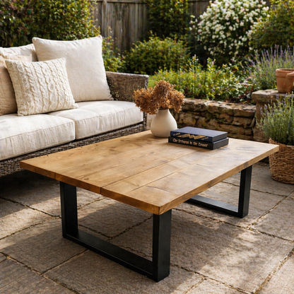 Garden Coffee Table - Square Frame Legs