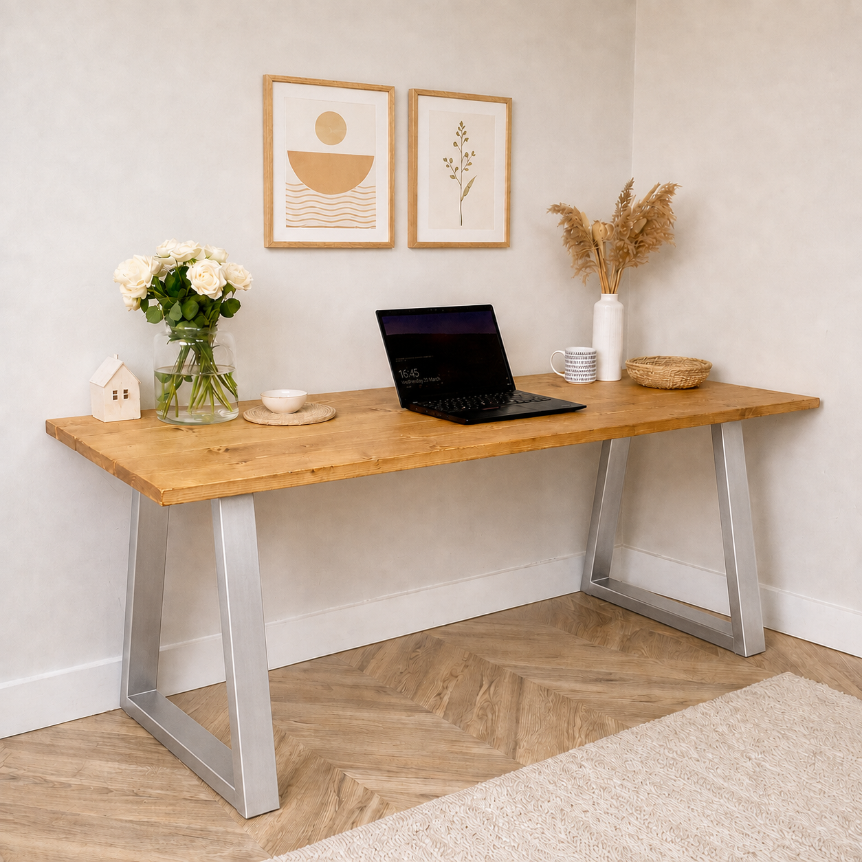Office Desk - Trapeze Legs