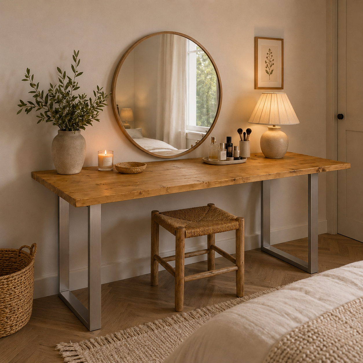 Dressing Table - Square Frame Legs