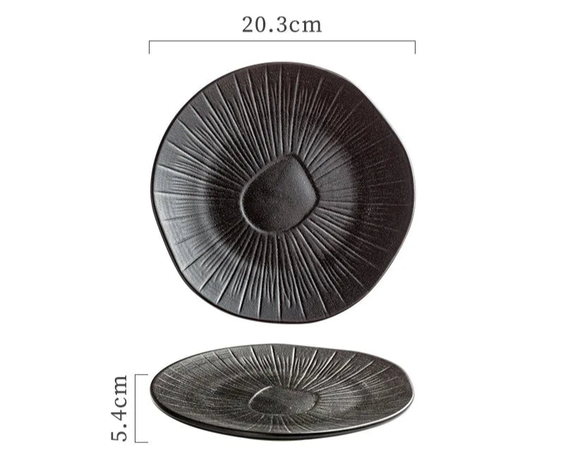 Ceramic Oak Style Plates