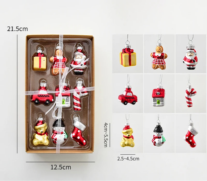 Glass Christmas Tree Set