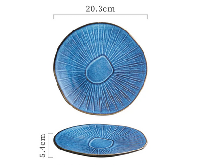 Ceramic Oak Style Plates