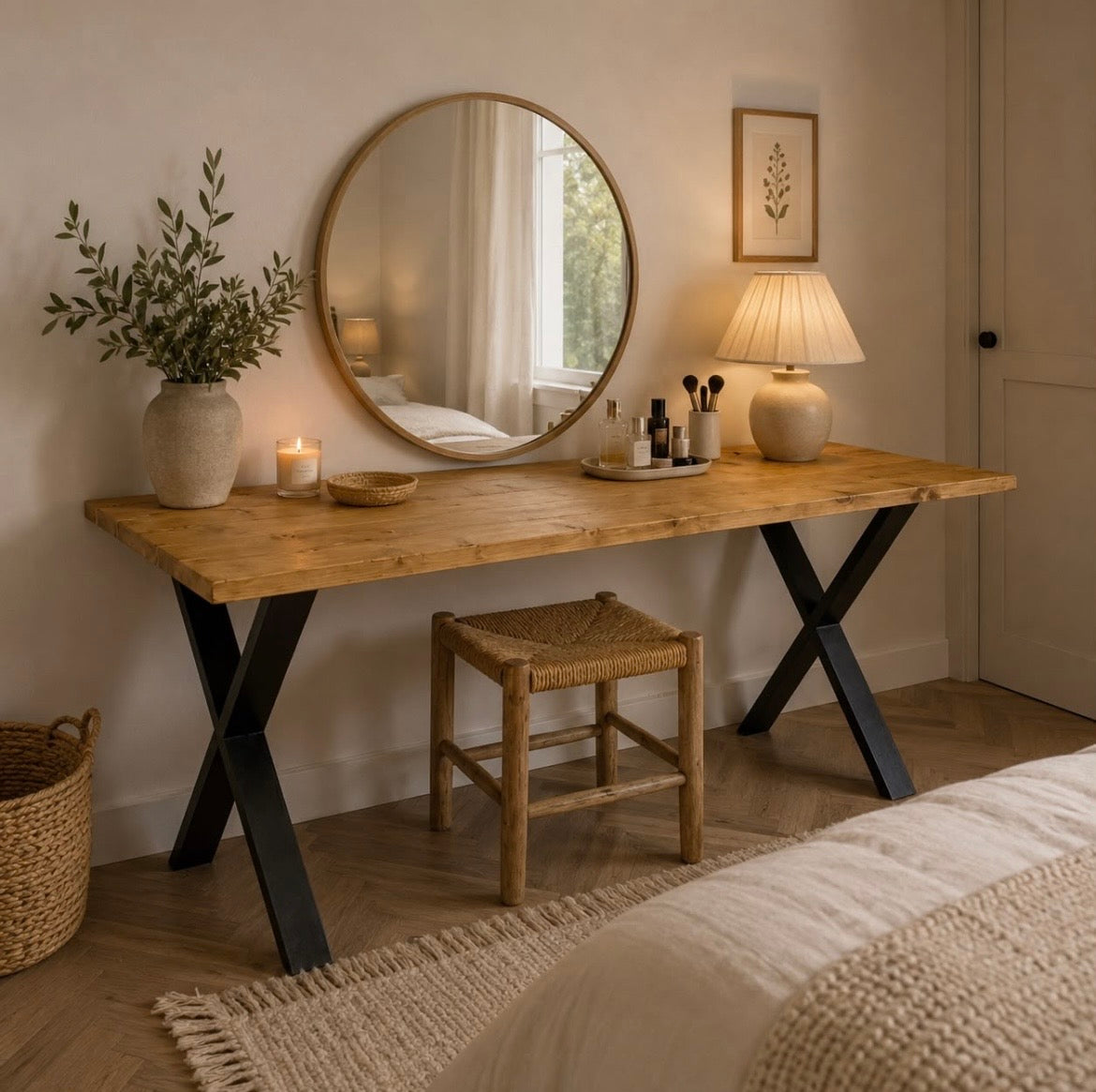 Dressing Table - X Frame Legs