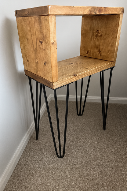 Bed Side Table - Hairpin legs