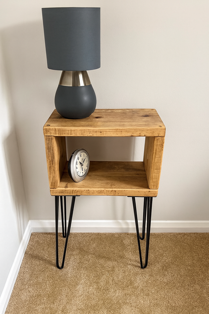 Bed Side Table - Hairpin legs