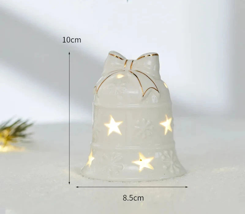 Ceramic Christmas House Ornaments