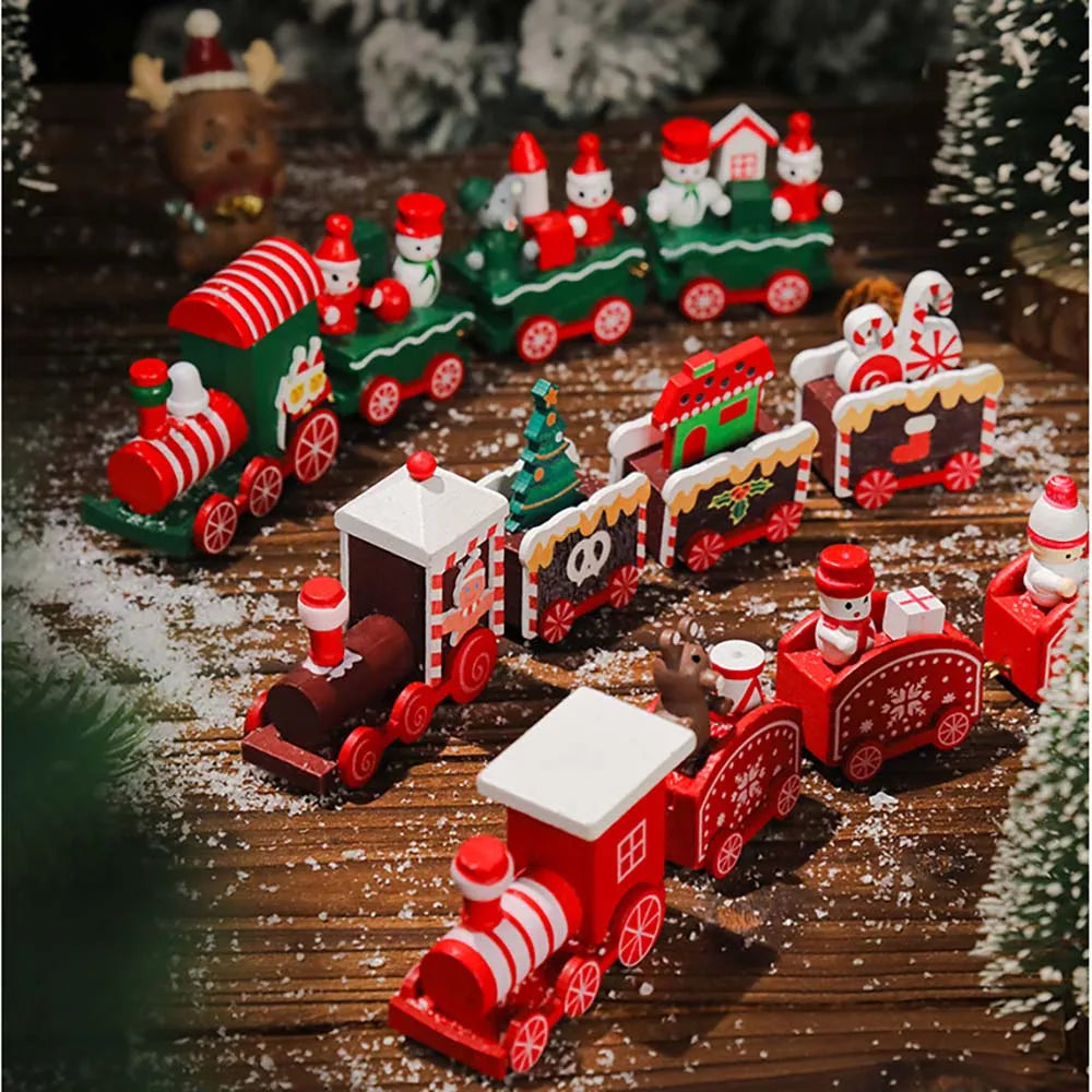 Wooden Train Decoration