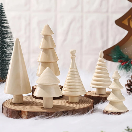 Wooden Christmas Tree Village