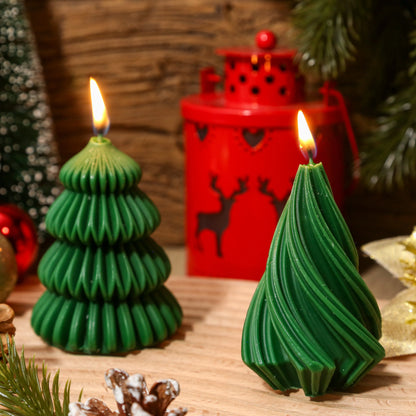 Christmas Tree Shaped Candles