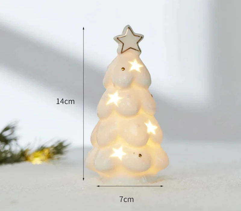 Ceramic Christmas House Ornaments