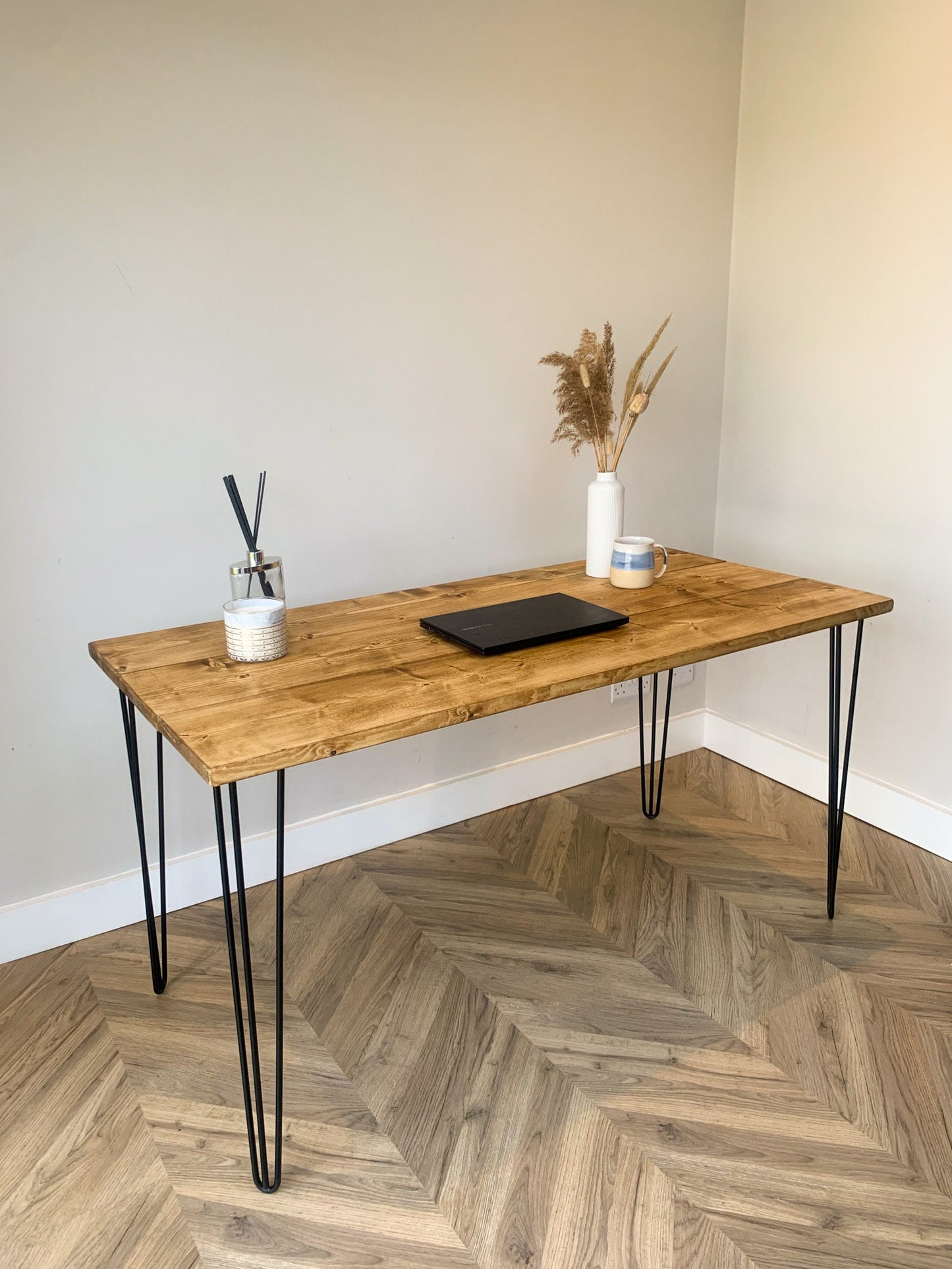 Office Desk - Hairpin Legs